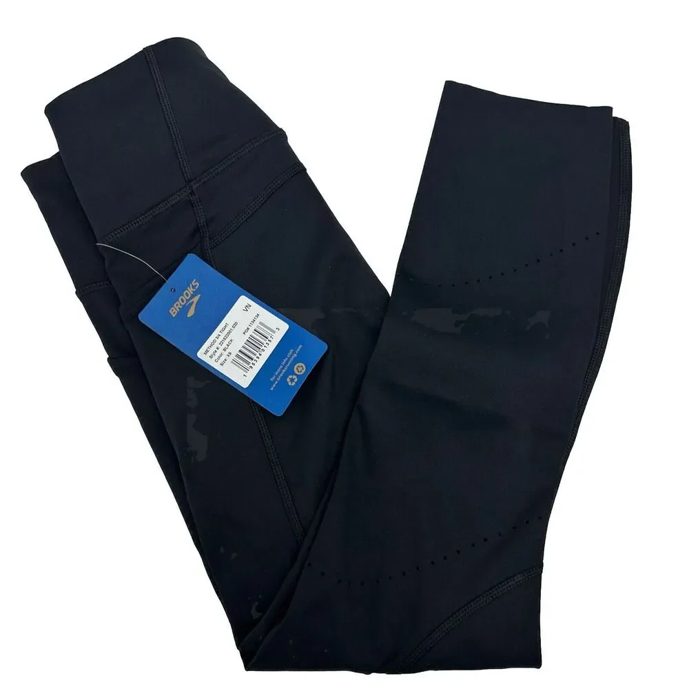 Brooks Method 3/4 Tight Women's Running Color Black Size XS New - Picture 5 of 16